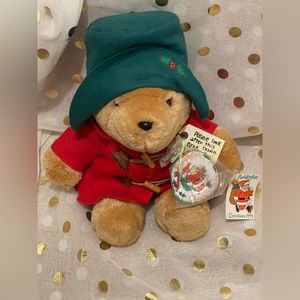 Vintage 1994 Christmas paddington bear